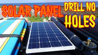 Solar panel installation without drilling holes (Van Life)