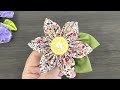 DIY Fabric Flower / How to Make FABRIC FLOWER / For Beginners / DIY Scraps Fabric /Handmade