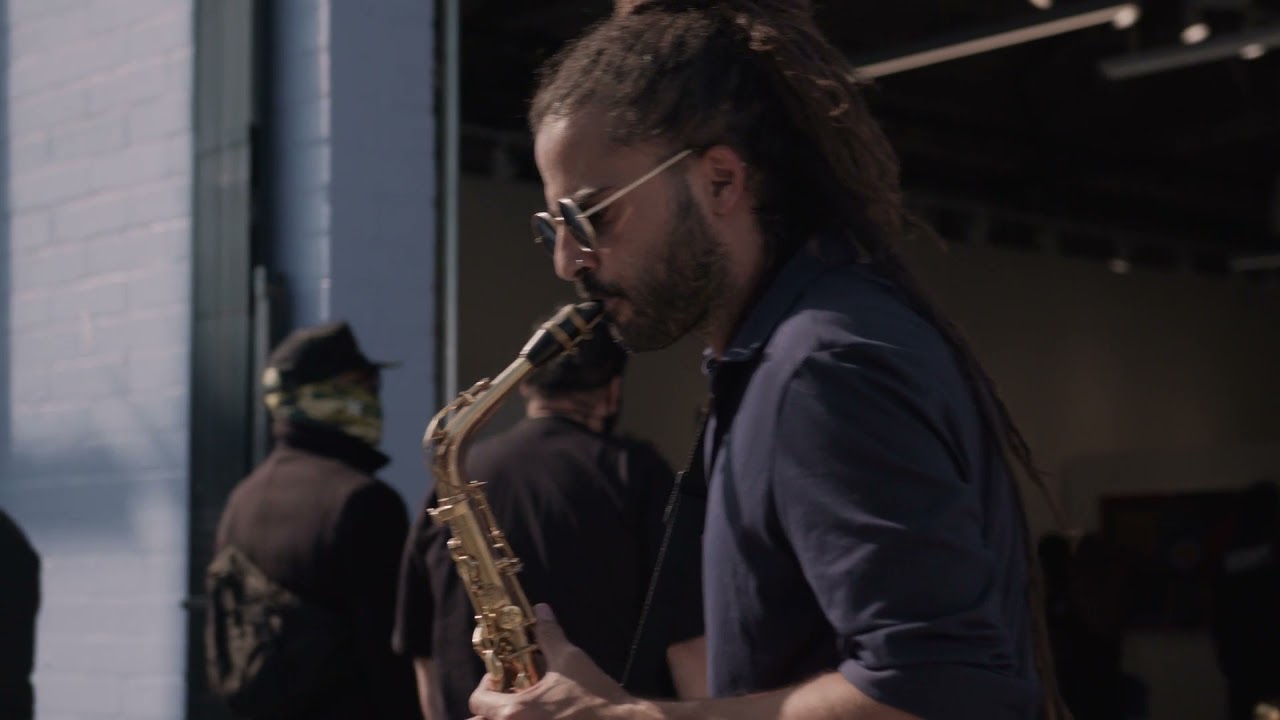 Los Angeles solo interactive saxophonist Adi performing live