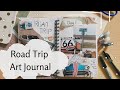Route 66 Road Trip Scrapbook Spread | Art Journal | Vintage Journaling Aesthetic