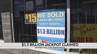 $1.5 billion Mega Millions ticket from Simpsonville claimed