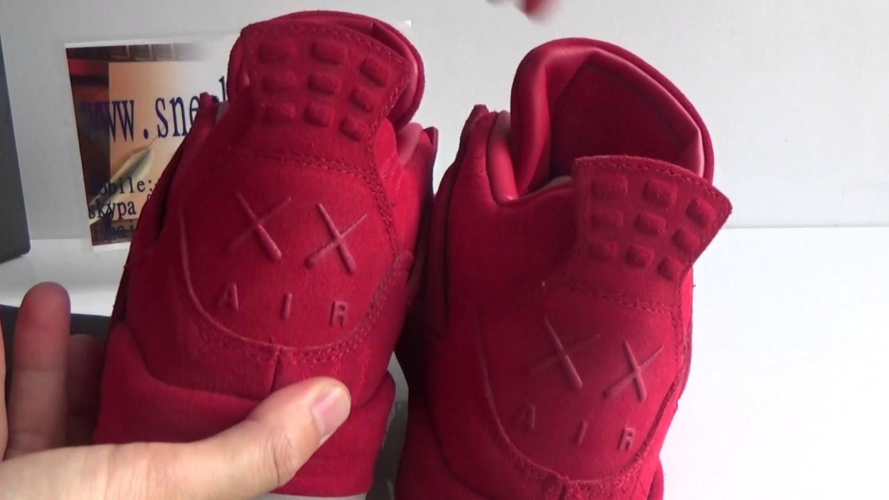 jordan 4 kaws red