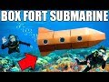 24 HOUR BOX FORT SUBMARINE CHALLENGE!! 📦💦 Scuba Tanks, Onboard Oxygen & More!