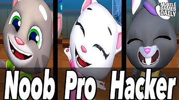 TALKING TOM GOLD RUN 2 - NOOB vs PRO vs HACKER