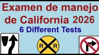 Examen de manejo de California 2026- EXAMEN DE MANEJO ESCRITO EN ESPAÑOL 2026/DMV