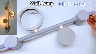 How To Make House Interior Home Decoration Wall Light  Decorative Full Tutorial