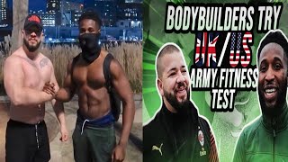 Bodybuilders Try the US and UK army Fitness Test WITHOUT PRACTICE