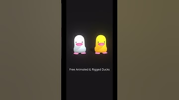 Free Animated & Rigged Ducks #unity #blender #sketchfab