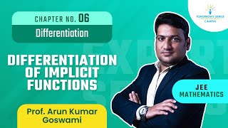 Differentiation of Implicit Functions| Differentiation | JEE | Mathematics - TG Campus