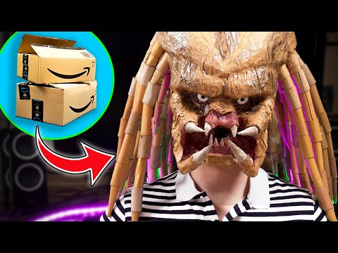 How to make a Predator Mask from CARDBOARD!