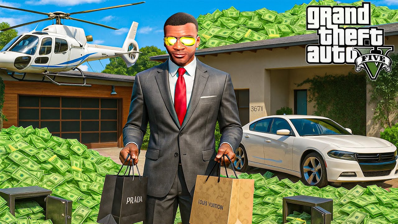 La Vérité sur L'argent Sale de Franklin Caché dans sa Maison | GTA 5 Mods