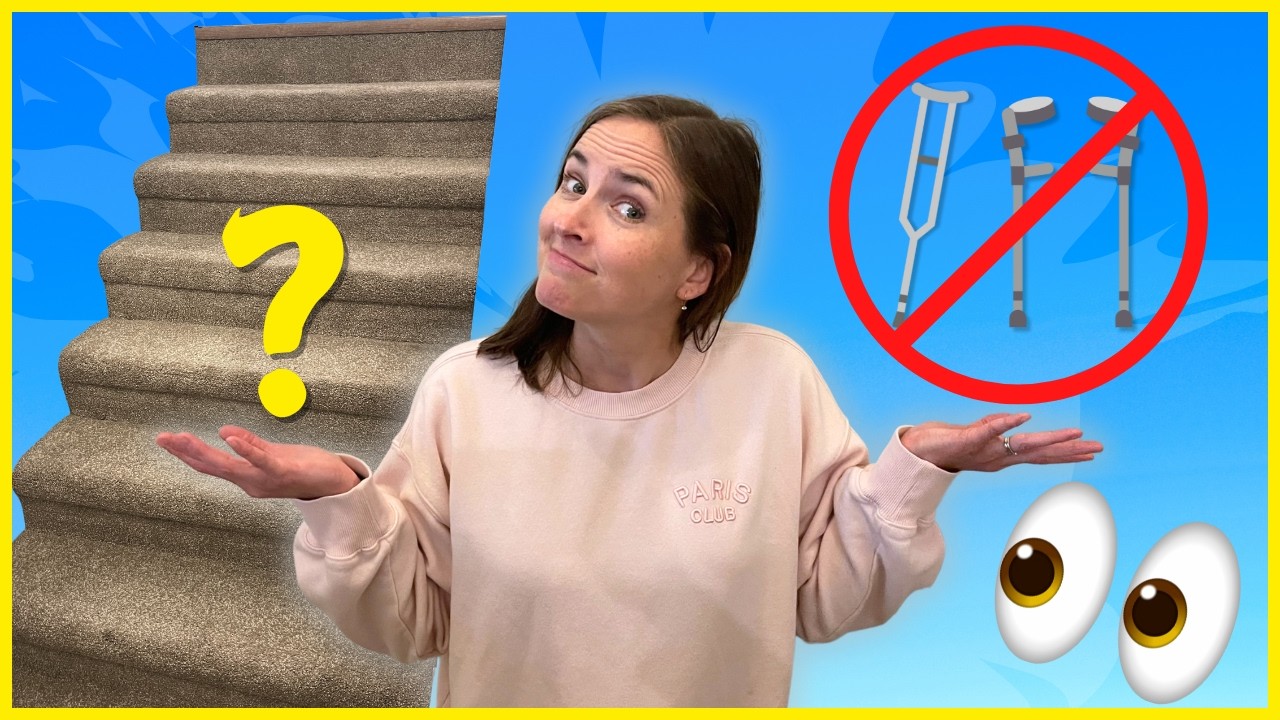 How to Go Up and Down Stairs Without Crutches (Non-Weight Bearing)