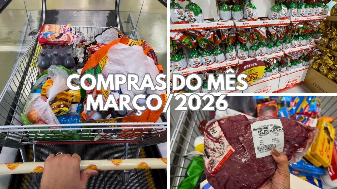 VLOG NO SUPERMERCADO ATACADISTA | Tudo que comprei, preços dos ovos de Páscoa e mais