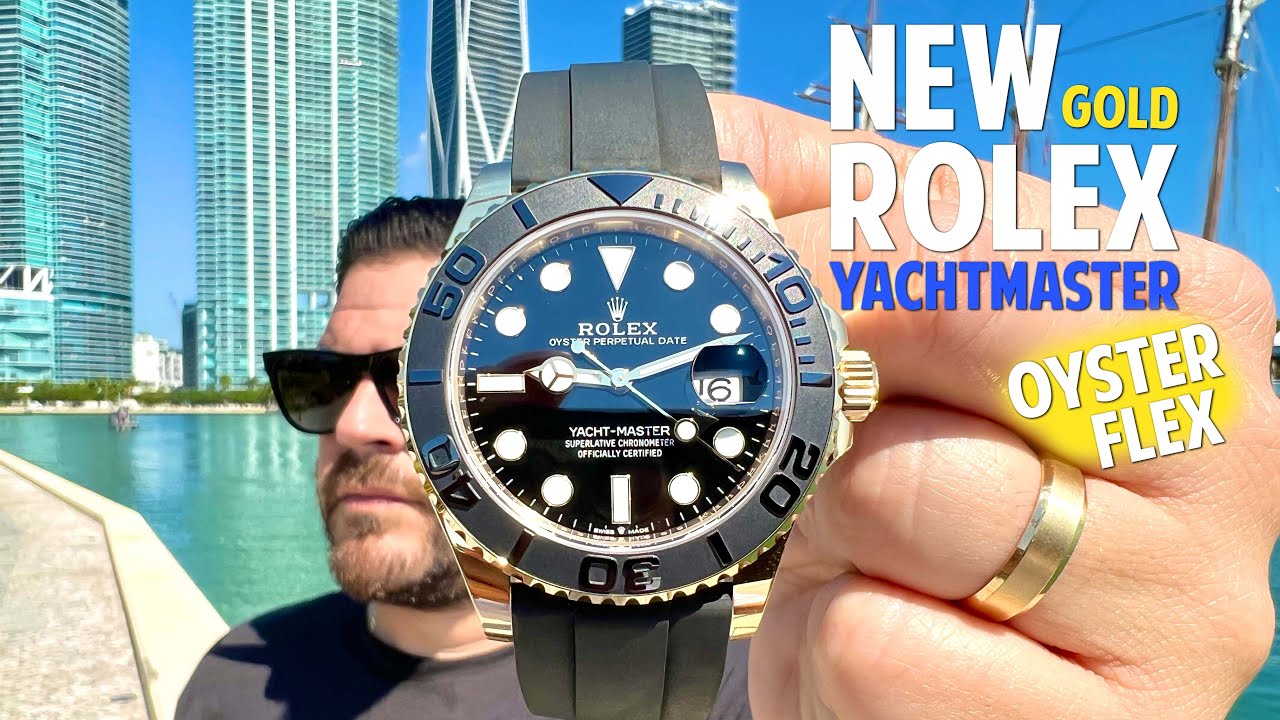 New YELLOW Gold Rolex Yachtmaster 42!! - Ultimate Oyster Flex Model?? 