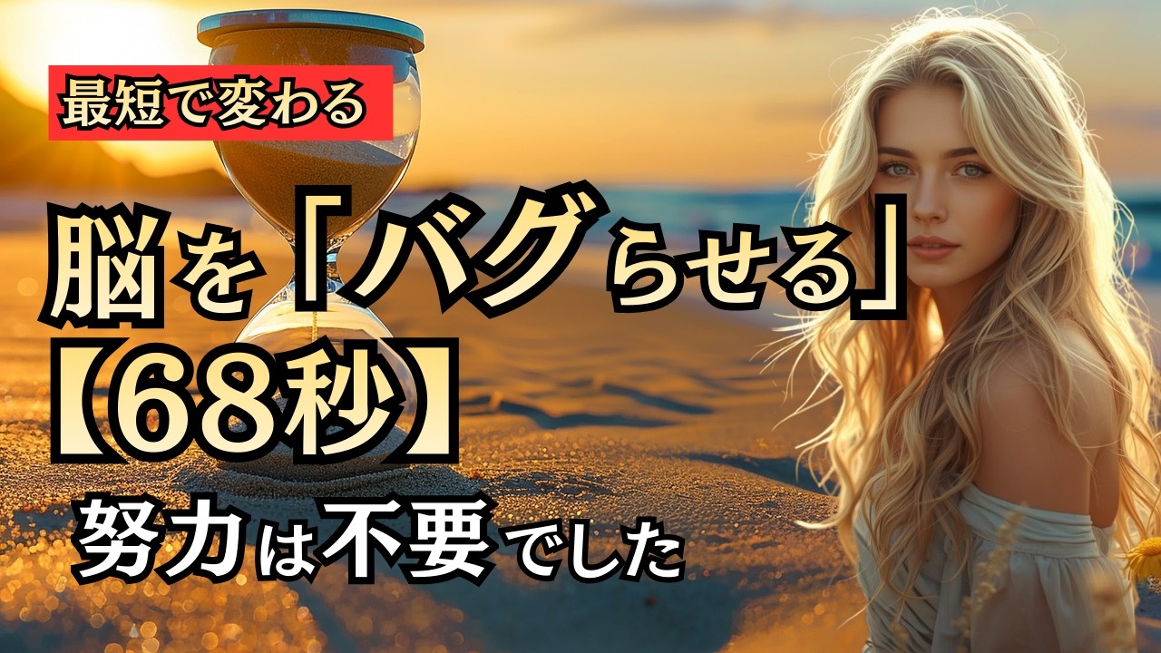 【禁断】努力が報われない理由と、1分で現実を動かす方法