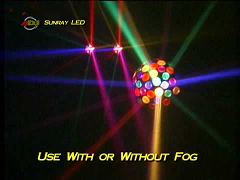 AMERICAN DJ　SUNRAY TRI LED DMX ミラーボール Yahoo!オークション - 2615-01 動作確認済 AMERICAN DJ SUNRAY