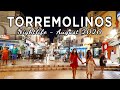 Torremolinos Nightlife Town Walk in August 2020, Malaga, Costa del Sol, Spain [4K]