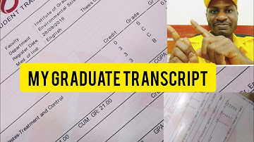 MY GRADUATE TRANSCRIPT EXPLAINED|TRANSCRIPT