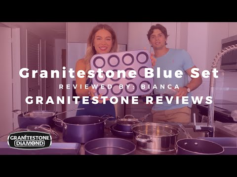 Unboxing the Granitestone Blue Cookware Set, Bianca
