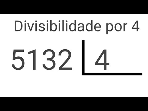 Divisibilidade por 4 - quando um número divisível por 4 - YouTube