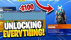 unlocking all 100 tiers in the season 5 battle pass winning first game fortnite battle royale duration 10 02 - tournoi palm cup fortnite