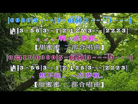 甜蜜蜜-D135-(伴奏+歌詞+簡譜)E2