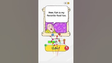 Braindom 2 Riddles Level 77 What is a cat’s favorite food - Gameplay Solution Walkthrough