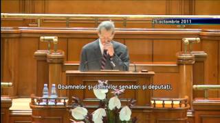 DISCURS REGELE MIHAI IN PARLAMENT OCTOMBRIE 2011