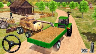 Real Farm Tractor Driving 3D - Harvester Tractor Simulator 2024 - Android Gameplay screenshot 1