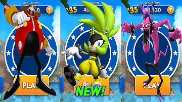 Sonic Dash - Surge New Character Unlocked vs All Bosses Eggman & Zazz All Characters Unlocked Game