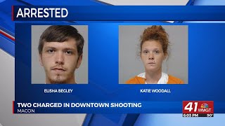 UPDATE: Man, woman wanted for downtown Macon shooting now in custody