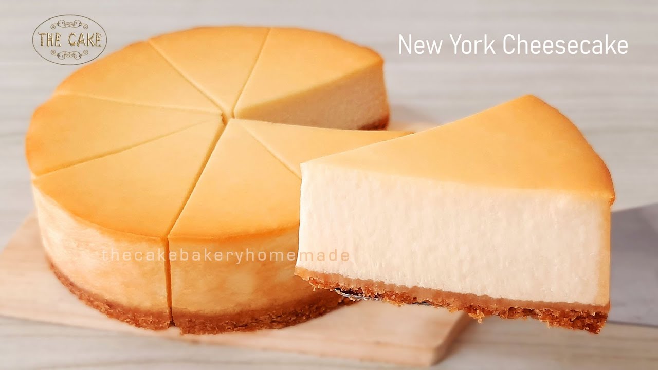 New York Cheesecake Recipe : สูตรนิวยอร์คชีสเค้ก : By The Cake