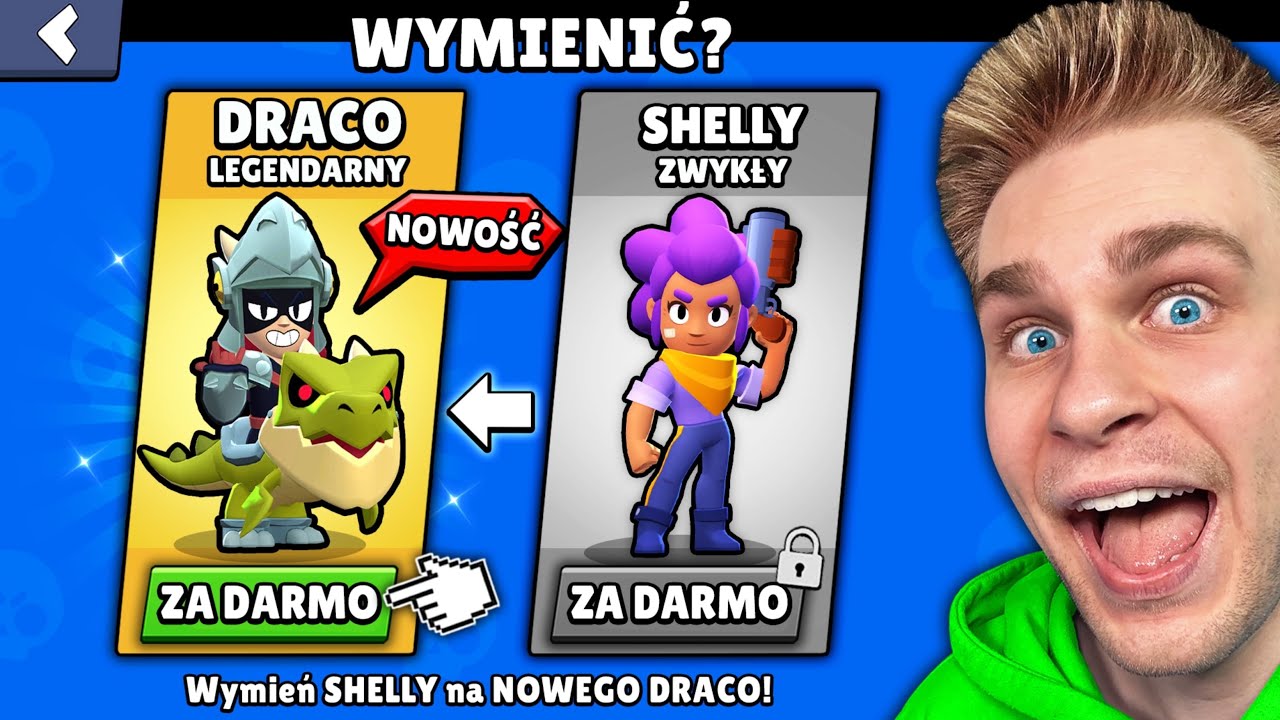 Czy MOŻNA ODBLOKOWAĆ ⚠️ *LEGENDARNY* ZADYMIARZ (DRACO) 🐲 *ZA DARMO* lub WYMIENIĆ GO w Brawl Stars?