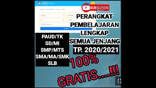 PERANGKAT PEMBELAJARAN GRATIS SEMUA JENJANG SD/SMP/SMA