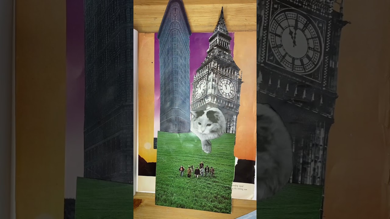 Watch A quick little collage (with a cat) #collage #analogcollage #collageart #paperscissorsglue on YouTube Watch A quick little collage (with a cat) #collage #analogcollage #collageart #paperscissorsglue on YouTube