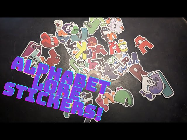 Cartoon Game Alphabet Lore Stickers For Laptop Skateboard - Temu