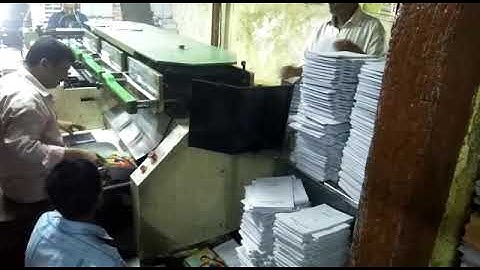 Working Video OF Welbound Perfect Binding Printing Machine  - 6 Clamp