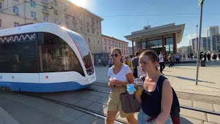 [4K] Walking Streets Moscow. Clean Ponds  Nikolskaya Street. Friday Evening Walk