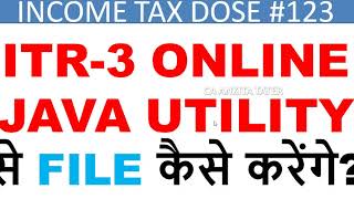 HOW TO FILE ITR3 FOR AY2020-21,ITR3 FOR FY2019-20,ITR3 FILING ONLINE,ITR FILING ONLINE FOR AY2020-21