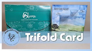 Trifold Card | Papercraft Society Box 40 | Made to Surprise - Showstopper card