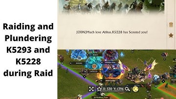 Raiding and plundering K5293 and K5228 | Kingdom Raid | King of Avalon