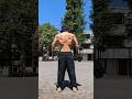 自重のみでデカくなるトレーニーの公園背中トレ【懸垂】【筋肥大】