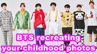 Video thumbnail of "BTS recreating childhood photos"