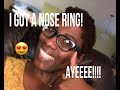  vlog   i got my nose pierced