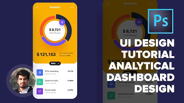 UI UX design tutorial | How to design an app dashboard in Photoshop 2020