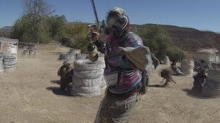 Hitting my own Teammate Point Blank in the Back While Playing Paintball | L.A. BEAST