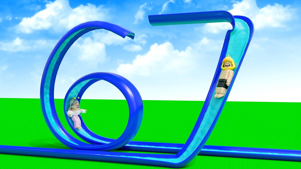 AMAZING!! Aku Buat WATERPARK 67 KID Terbesar di Roblox!!!