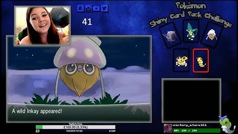 Shiny Inkay Reaction on 41 PokeRadar Chain for our Shiny Card Pack Challenge