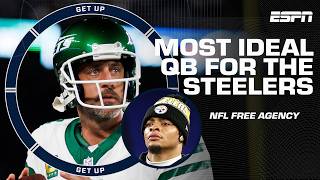 Aaron Rodgers to the Steelers?! 😳 Quarterback domino effect headlines NFL Free Agency | Get Up