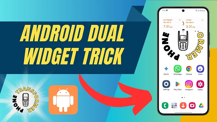 How To Add Dual Clock Widget On Android Home Screen - Simple Steps